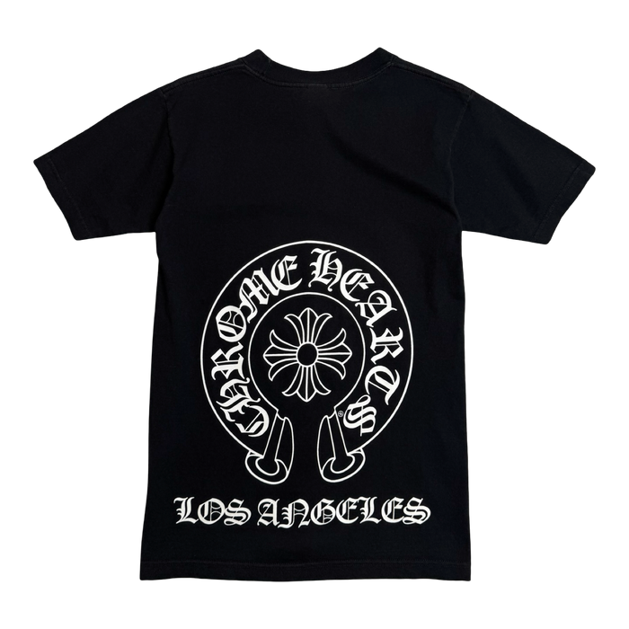Vintage Chrome Hearts Los Angeles Horseshoe Pocket Tee Black | Vitnage Clothing Store Canada