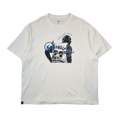 Travis Scott x Jordan x Fragment Tee White (USED) | Vintage Clothing Store Canada