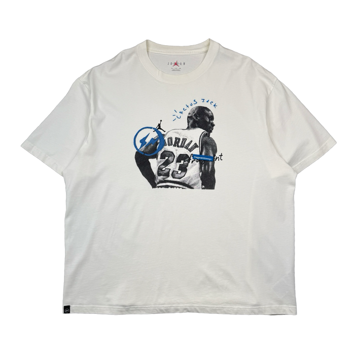 Travis Scott x Jordan x Fragment Tee White (USED) | Vitnage Clothing Store Canada