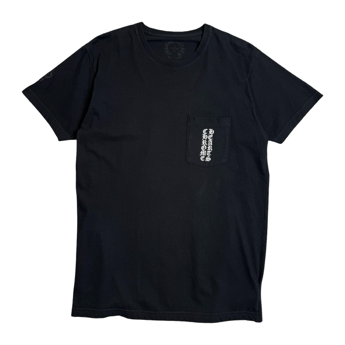 Chrome Hearts Scroll Cemetery Cross Pocket Tee Black | Vitnage Clothing Store Canada
