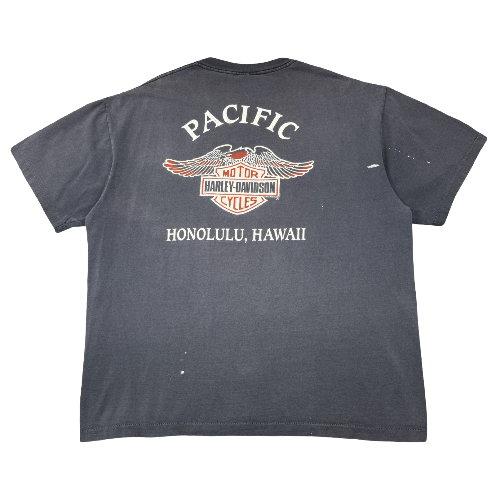 Vintage Harley Davidson Honolulu Hawaii Tee Black