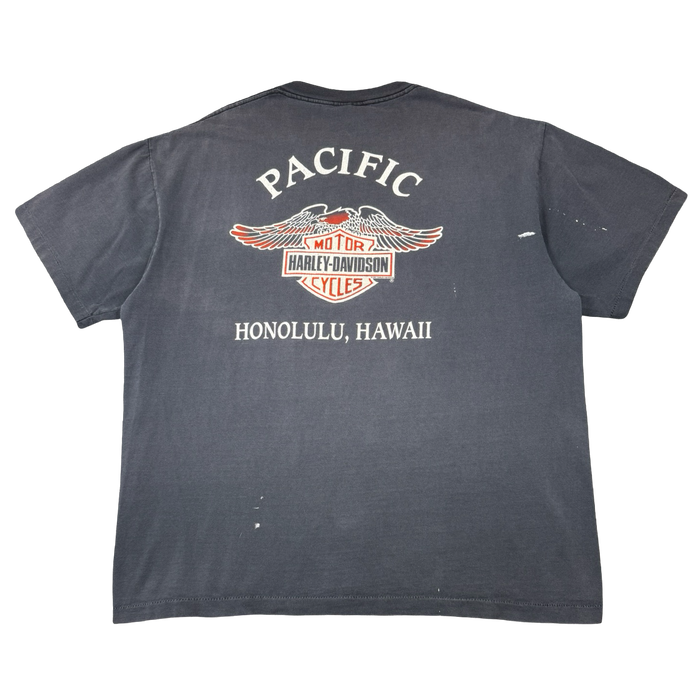 Vintage Harley Davidson Honolulu Hawaii Tee Black | Vitnage Clothing Store Canada
