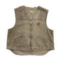 Vintage Carhartt Sherpa Lined Work Vest Beige