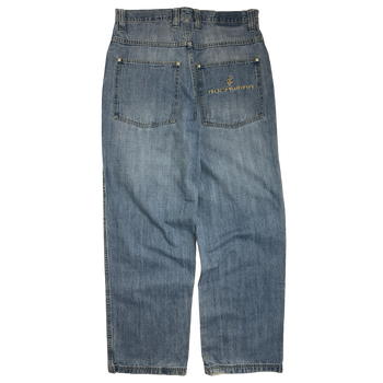 Rocawear Embroidered Logo Blue Denim Pants