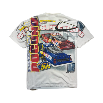 Vintage '03 Pocono Nascar AOP Tee White