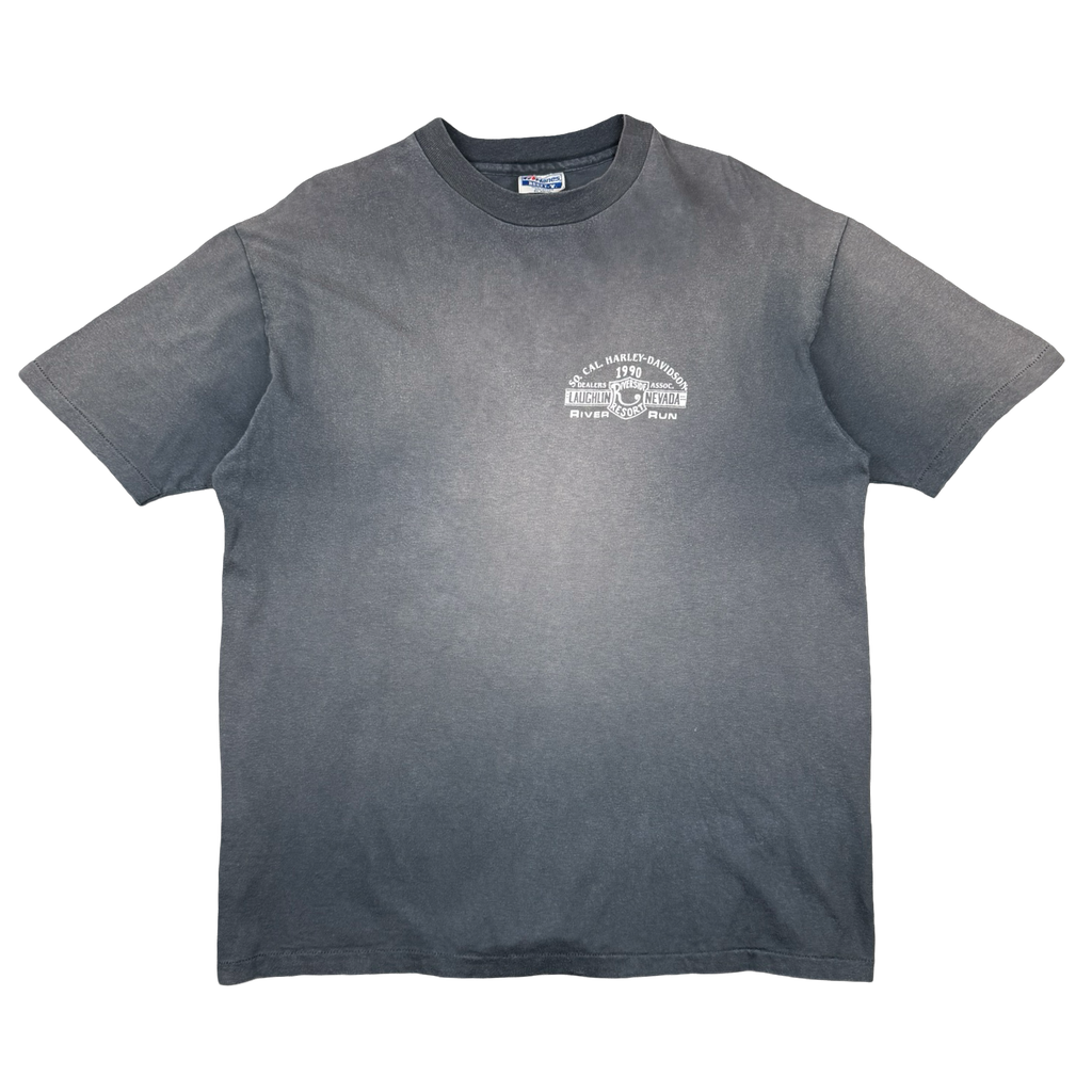 Vintage Harley Davidson 8th Annual River Run Tee Grey