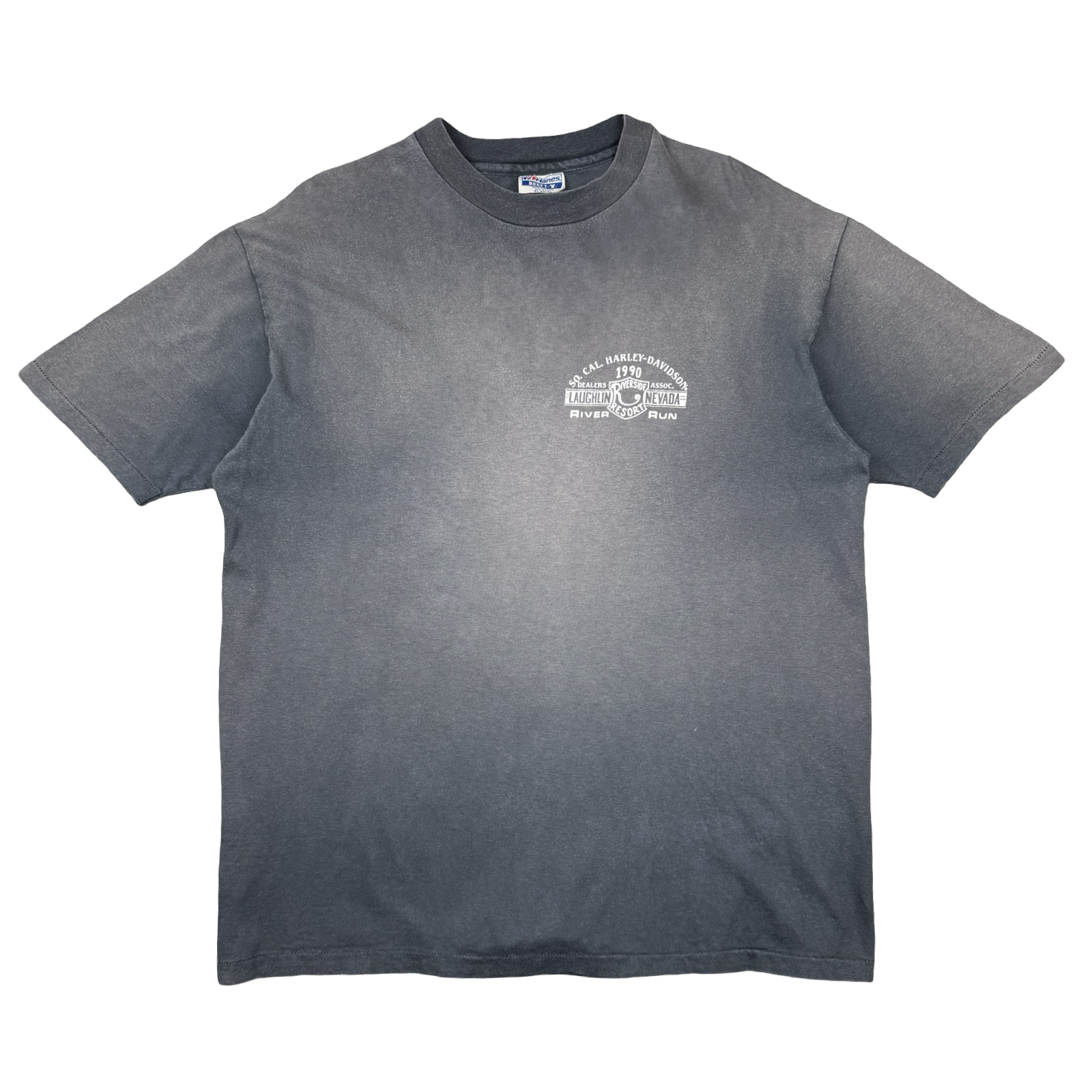 Vintage Harley Davidson 8th Annual River Run Tee Grey