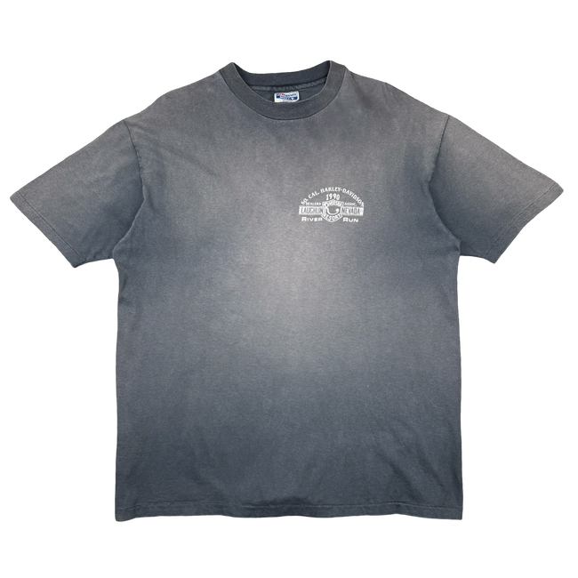 Vintage Harley Davidson 8th Annual River Run Tee Grey