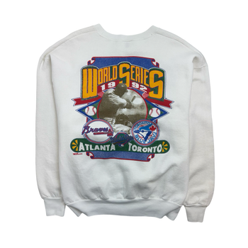 Vintage '92 Toronto Blue Jays Championship Sweatshirt White