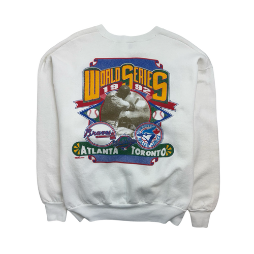 Vintage '92 Toronto Blue Jays Championship Sweatshirt White | Vintage Clothing Store Canada