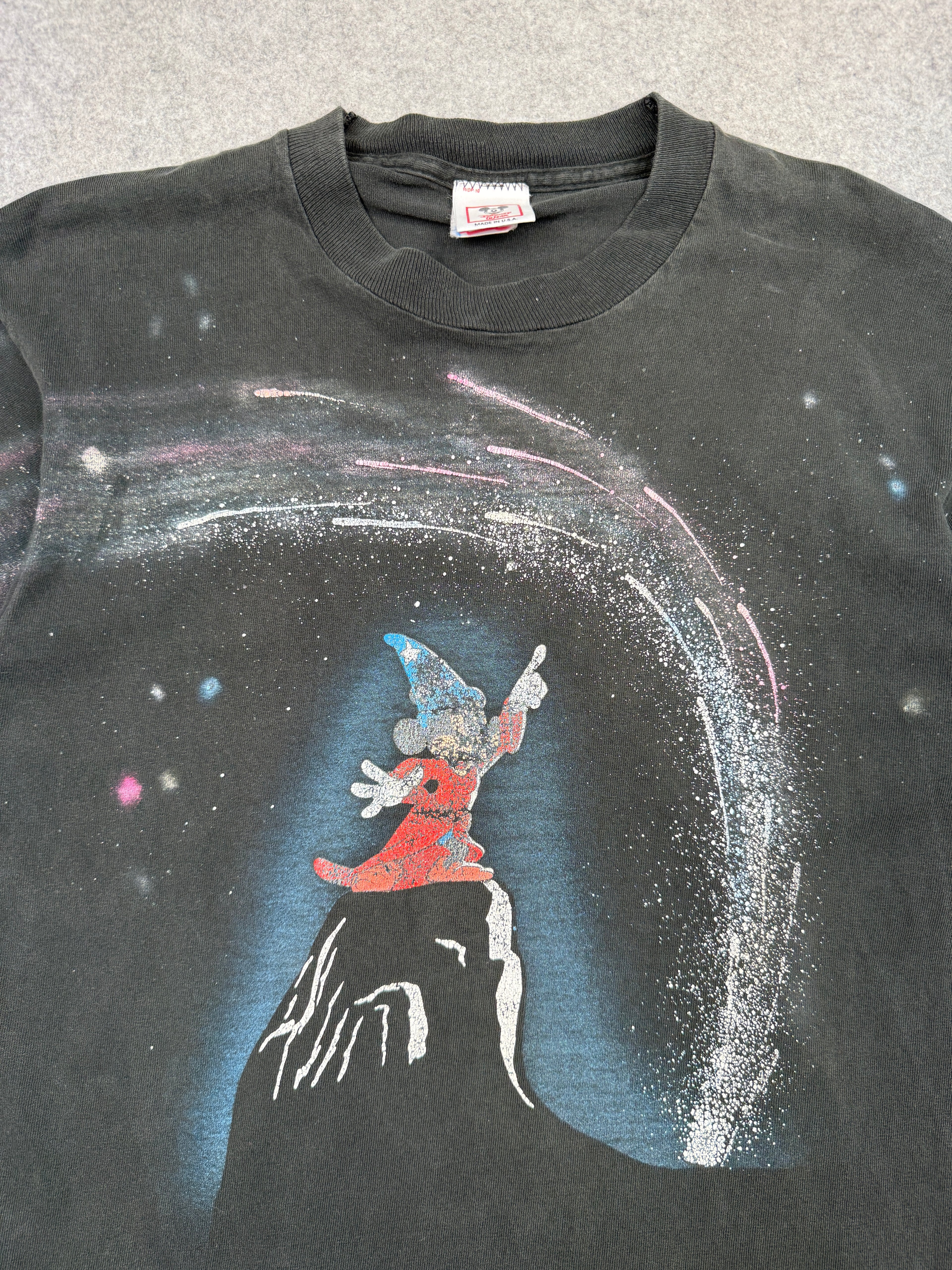 Vintage Disney Mickey Mouse Fantasia Magic Tee Black