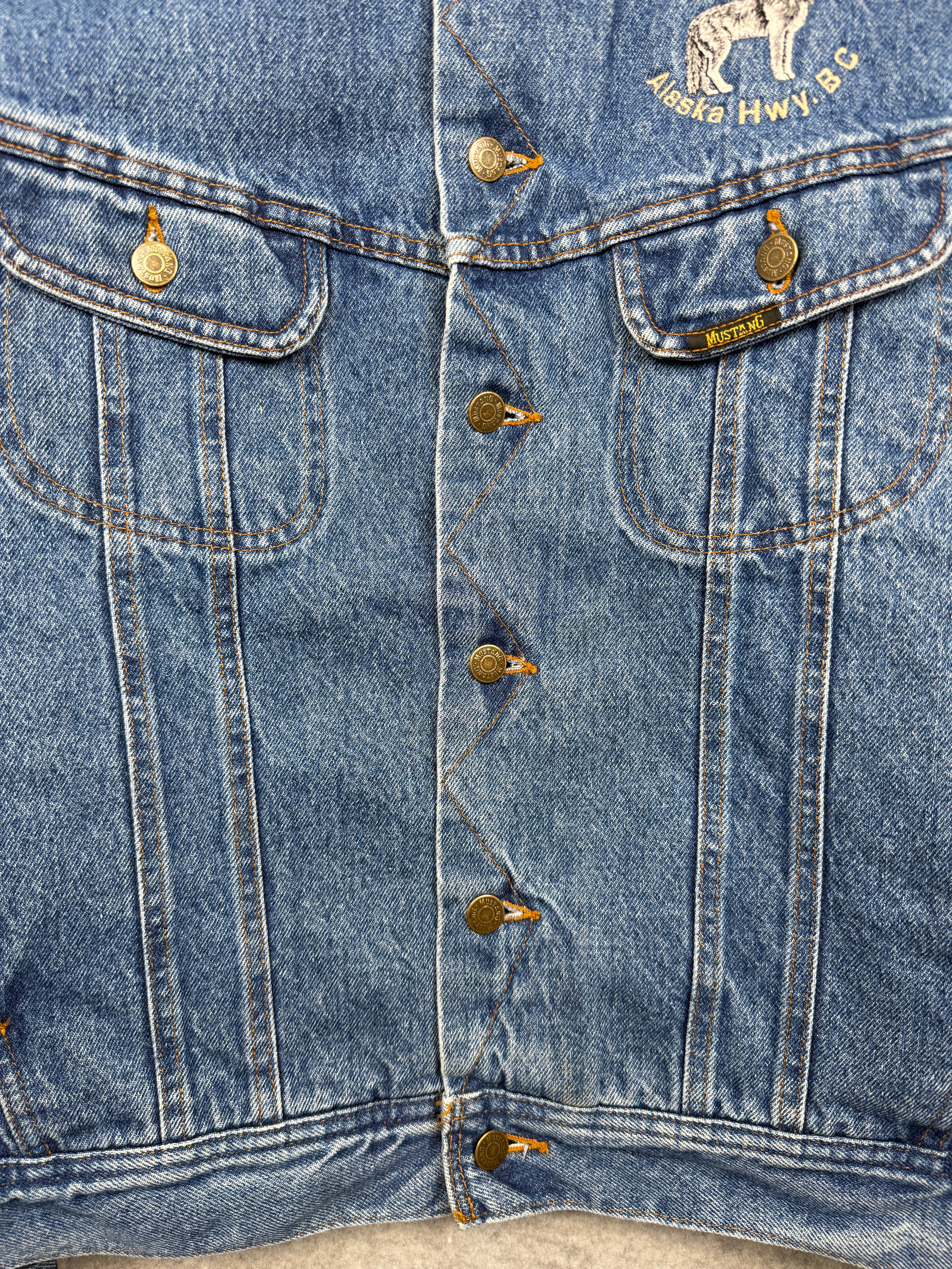 Vintage Mustang Stormrider Fleece Denim Jacket
