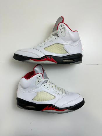 Air Jordan 5 Retro Fire Red Silver Tongue 2020 (USED)