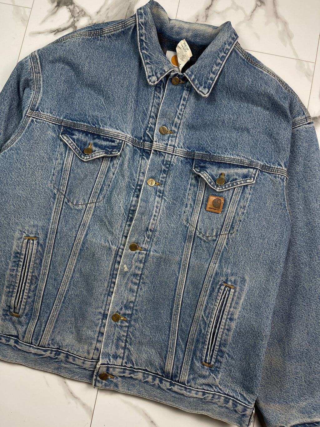 VIntage 1998 Carhartt Blanket Lined Denim Jacket