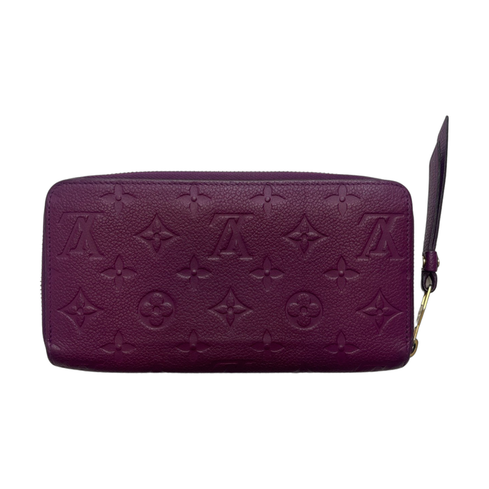 Louis Vuitton Empreinte Zippy Wallet Purple (USED) | Vitnage Clothing Store Canada