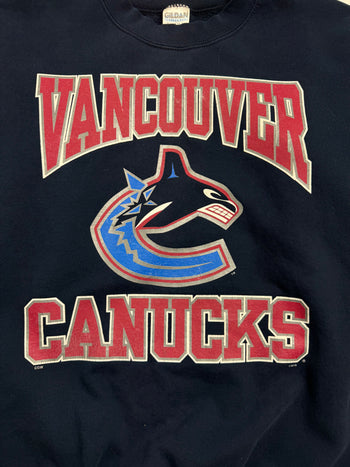 (M) Vintage Vancouver Canucks Sweatshirt Navy