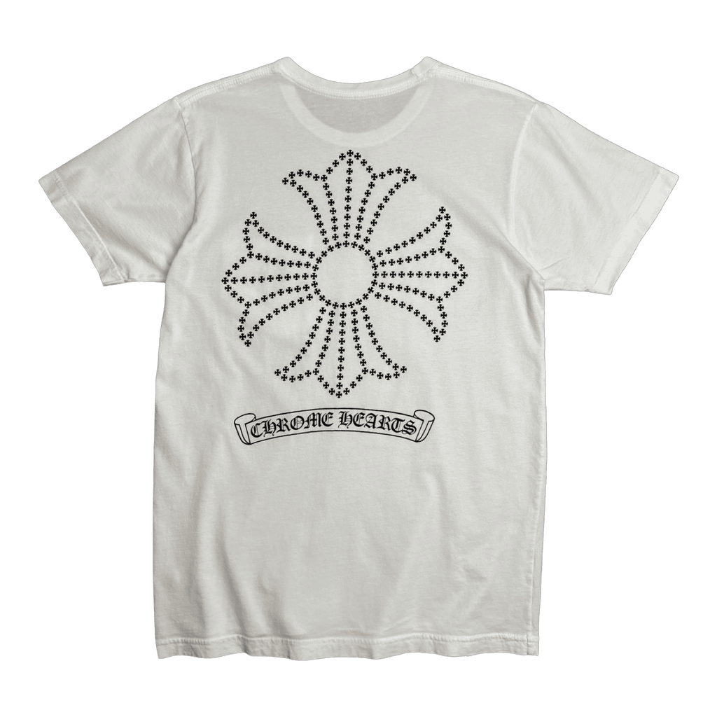 Chrome Hearts Jumbo Cross Scroll Pocket Tee White