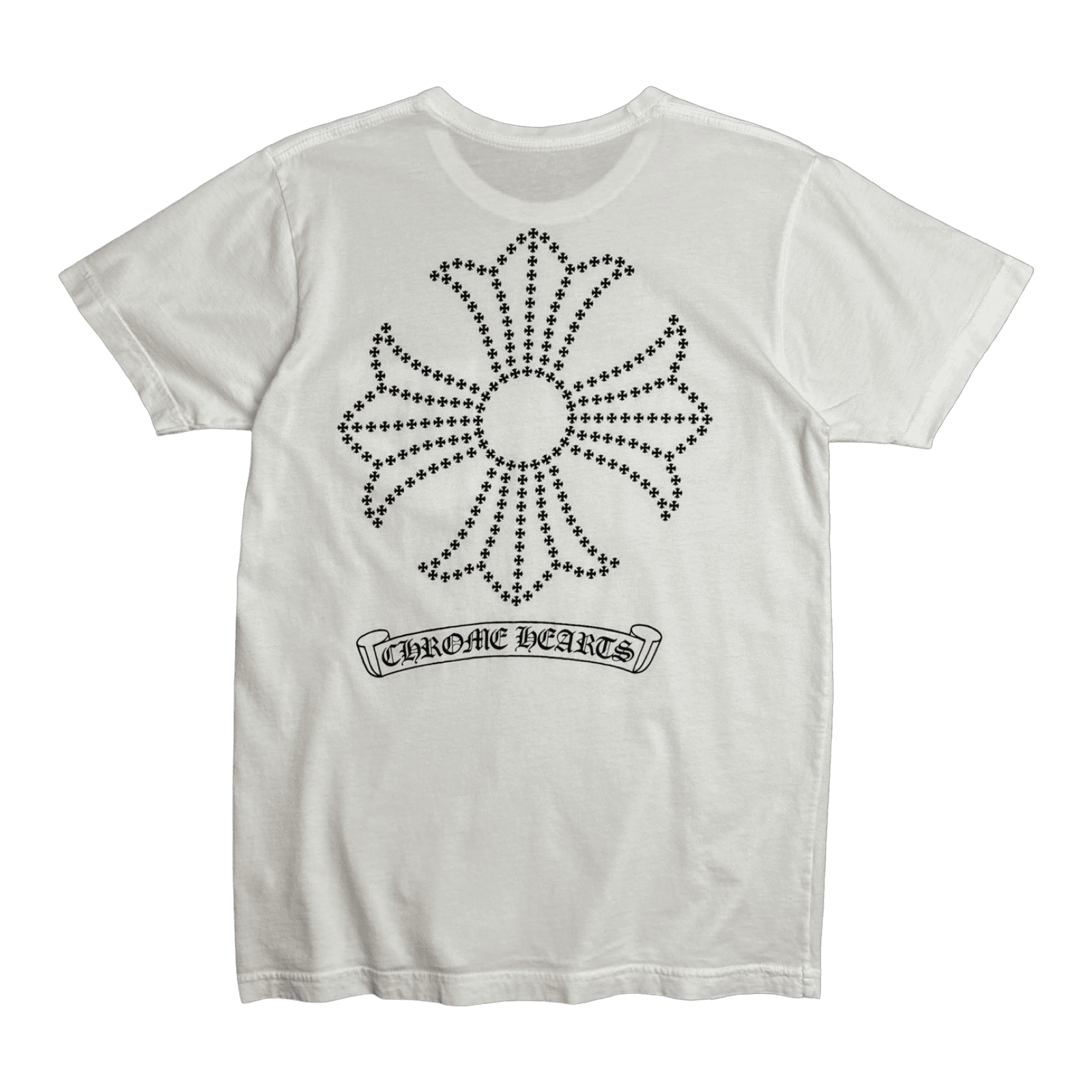 Chrome Hearts Jumbo Cross Scroll Pocket Tee White