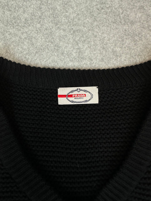 Women's Prada Two Tone Heavyweight Knit Black | Vitnage Clothing Store Canada