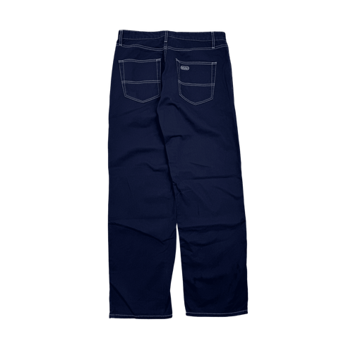 Noah Contrast Stitch Pants Navy Blue (USED)