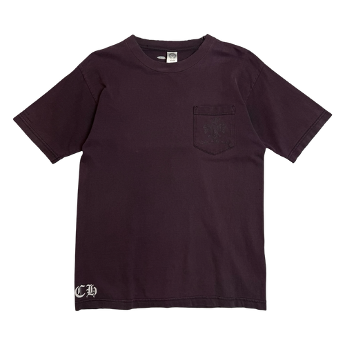 Vintage Chrome Hearts Faded Trashed Jumbo Cross Pocket Tee Black | Vintage Clothing Store Canada