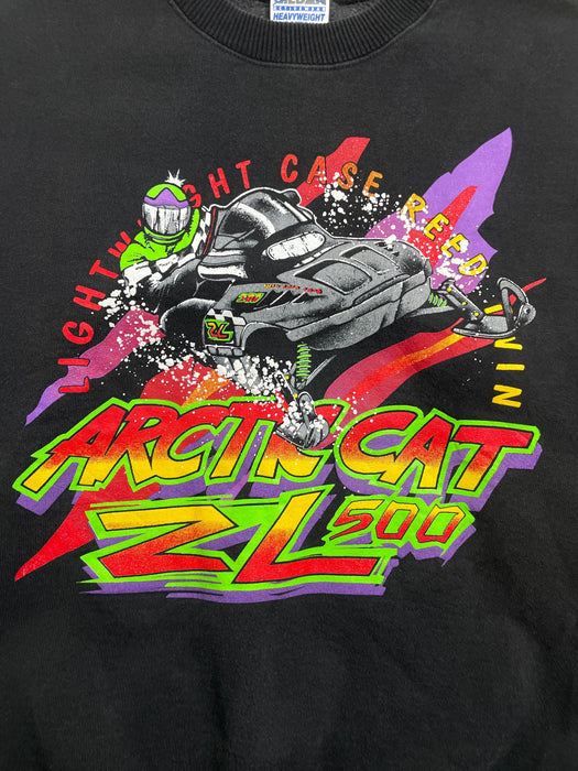 (M) Vintage Arctic Cat Snowmobile Sweatshirt Black | Vitnage Clothing Store Canada