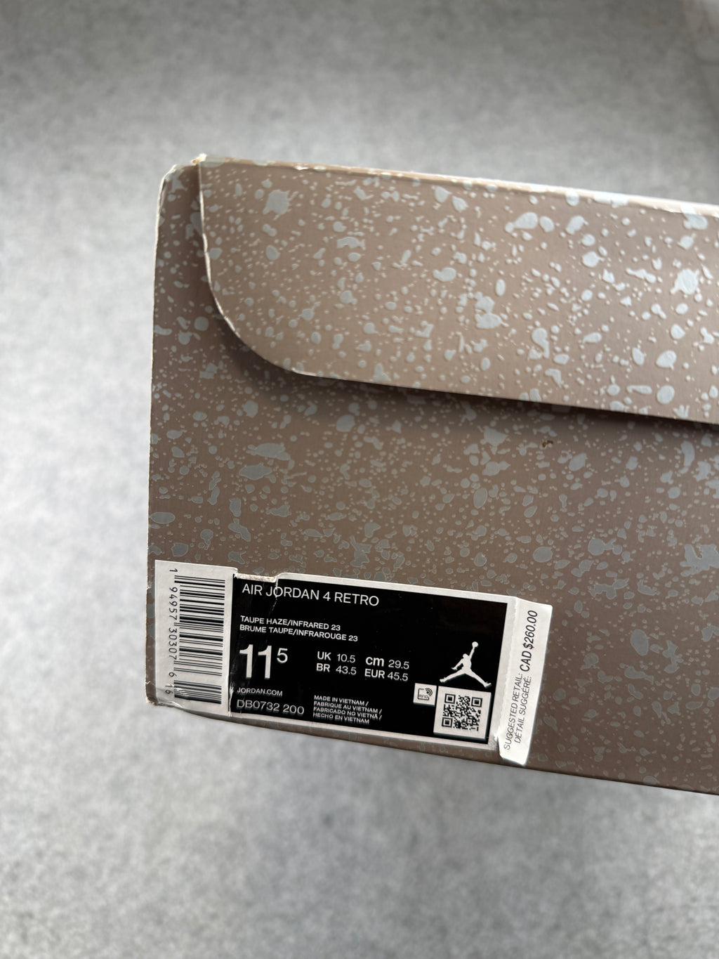 Air Jordan 4 Retro Taupe Haze (USED)
