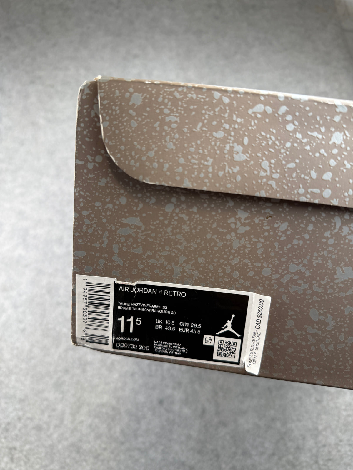 Air Jordan 4 Retro Taupe Haze (USED)