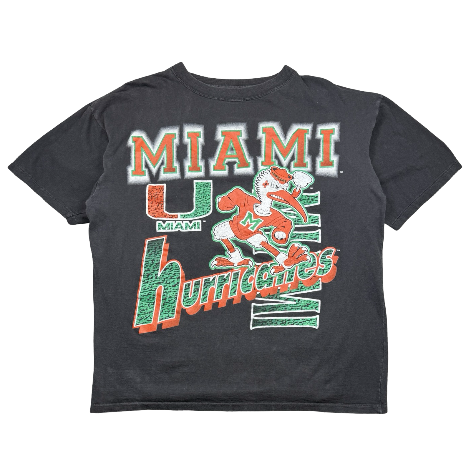 Vintage Miami Hurricanes Mascot Tee Black