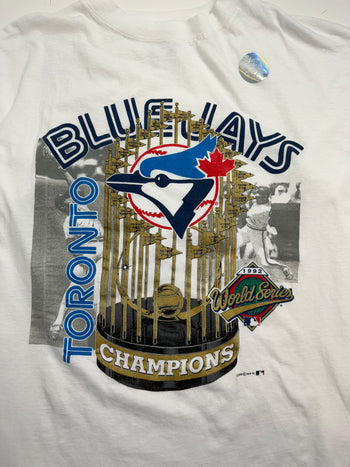 (XL) Vintage '92 Toronto Blue Jays Championship Tee White