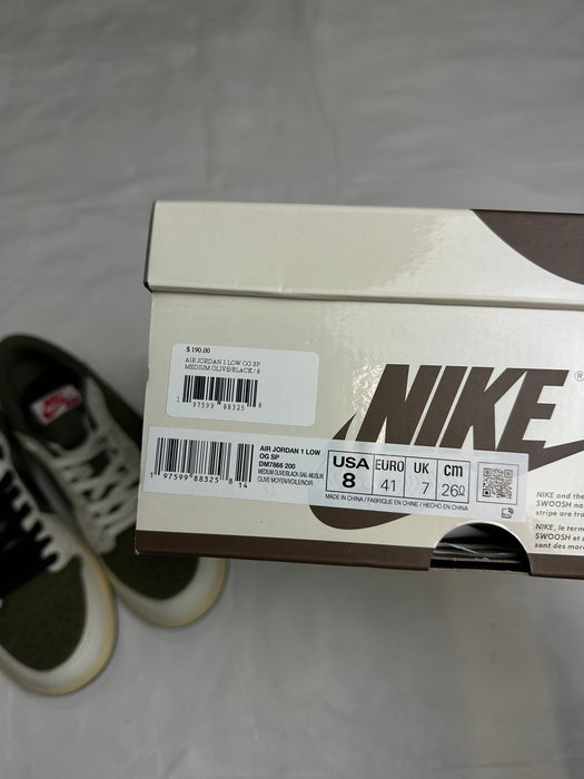 Jordan 1 Retro Low OG SP Travis Scott Medium Olive (USED) | Vitnage Clothing Store Canada