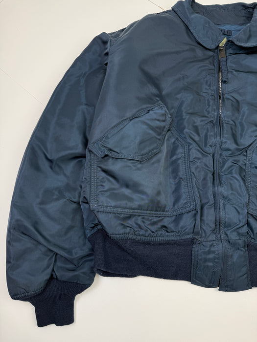 Vintage Alpha Industries Bomber Jacket Blue | Vitnage Clothing Store Canada