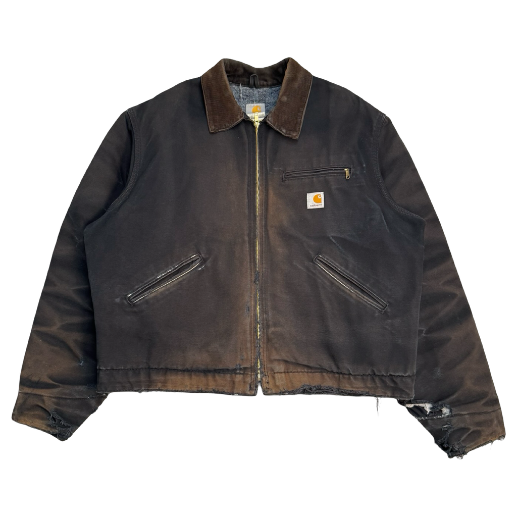 Vintage 2000’s Carhartt Detroit Jacket Distressed Black
