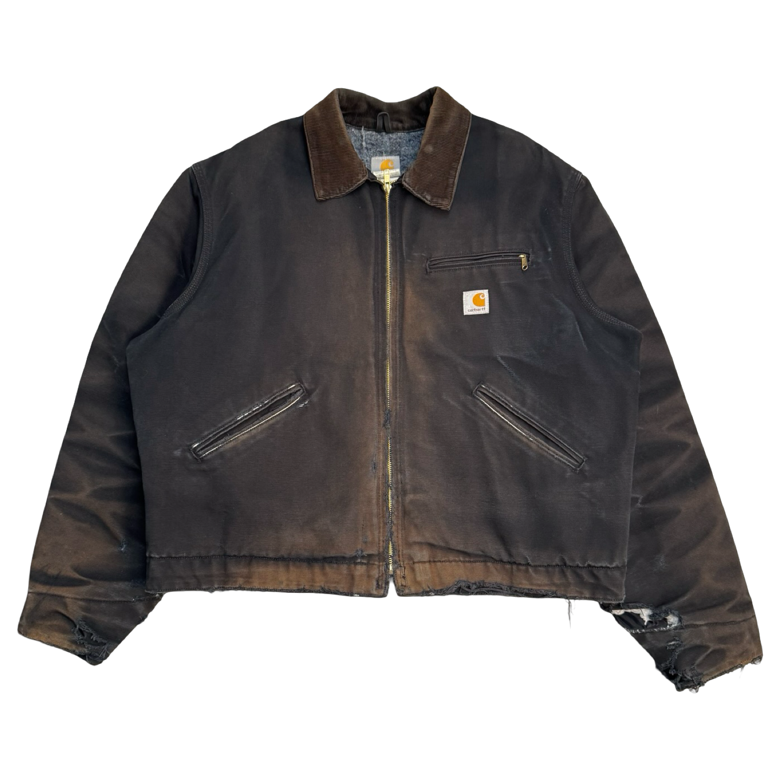 Vintage 2000’s Carhartt Detroit Jacket Distressed Black