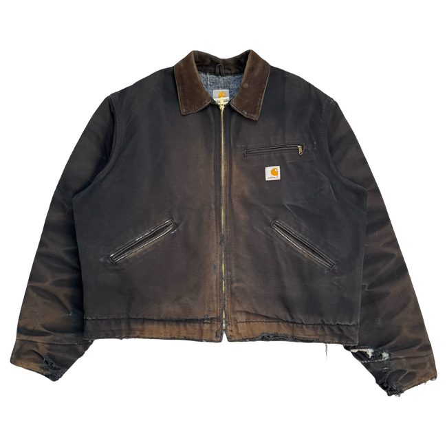 Vintage 2000’s Carhartt Detroit Jacket Distressed Black