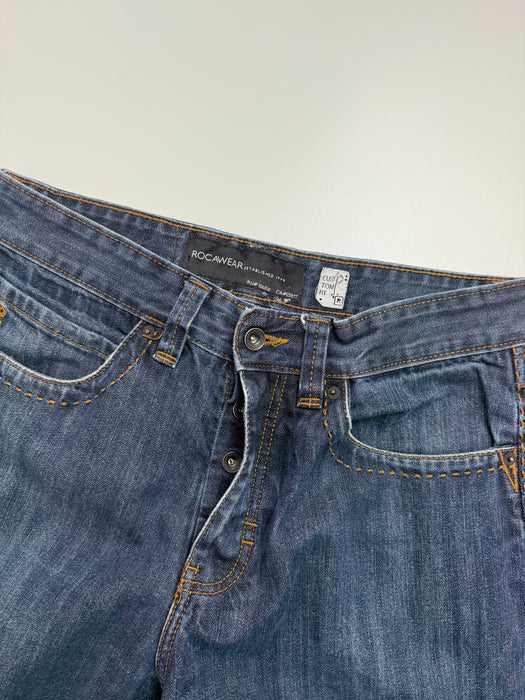 Rocawear Back Pocket Embroidered Custom Fit Denim Pants | Vitnage Clothing Store Canada