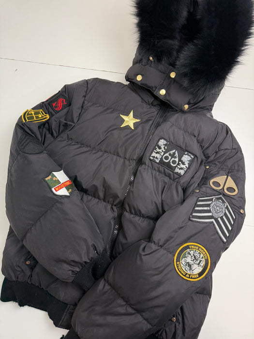 Moose Knuckles Patch Collington Bomber Jacket (USED) | Vitnage Clothing Store Canada