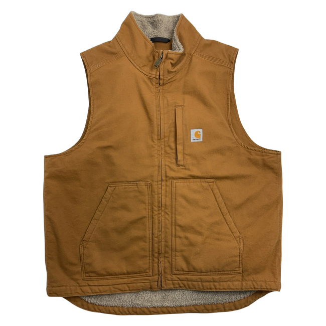 Carhartt Sherpa Lined Work Vest Khaki