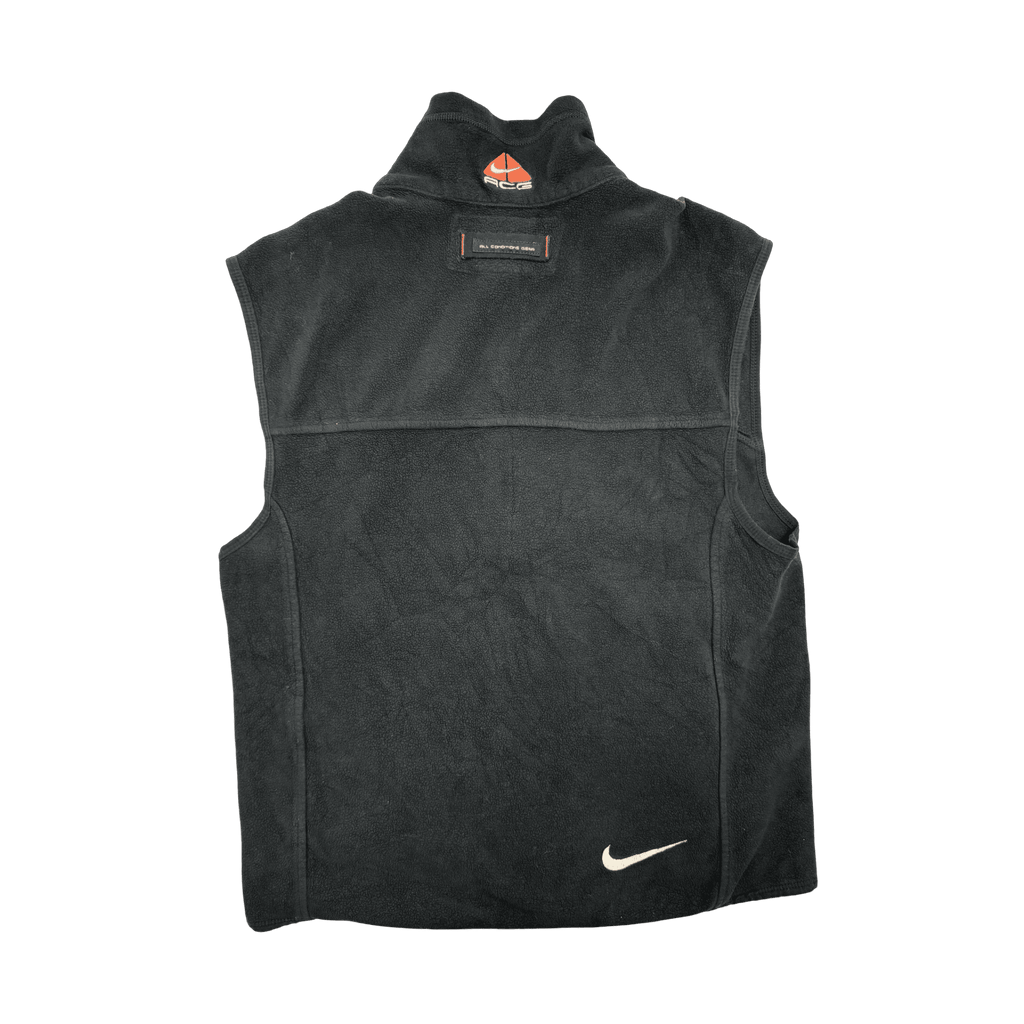(M) Vintage Nike ACG Full-Zip Fleece Vest Black