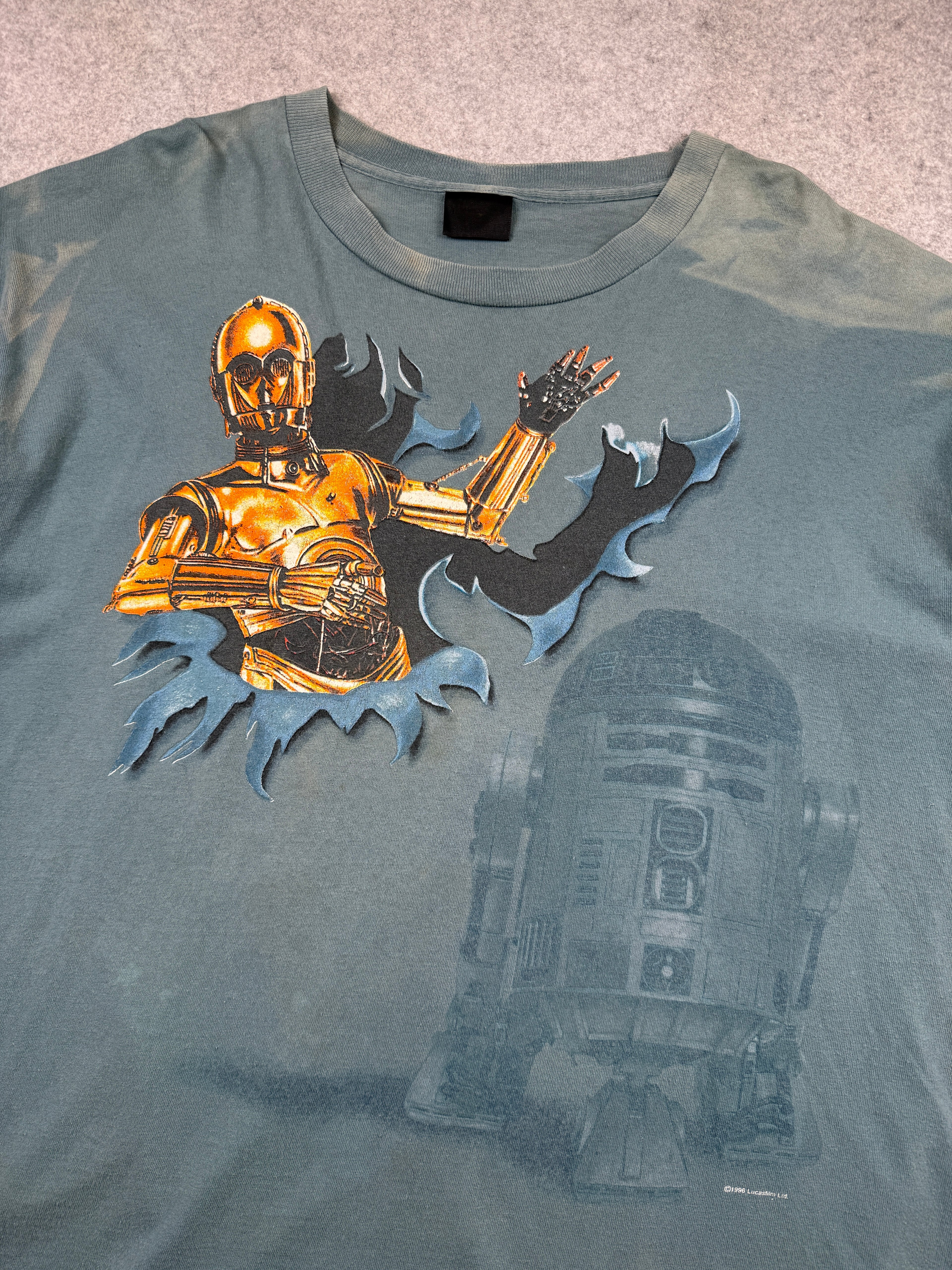 Vintage Star Wars C-3PO Tee Teal