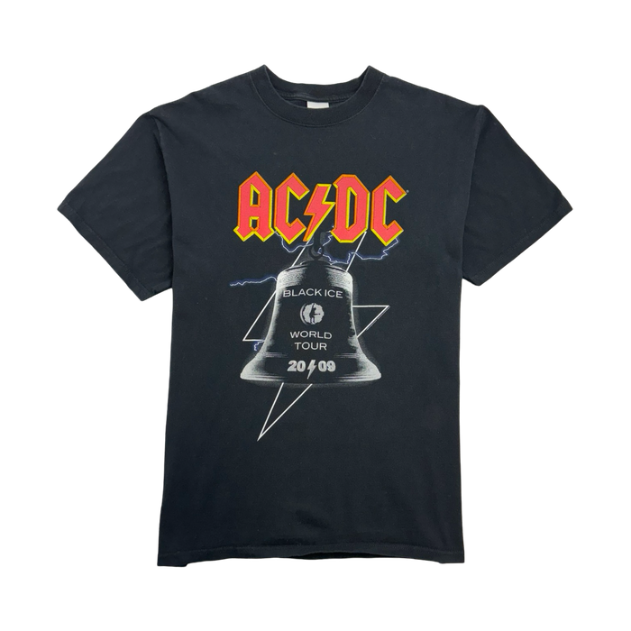 (M) Vintage '09 AC/DC World Tour Tee Black | Vitnage Clothing Store Canada