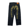 Vintage Evisu Lot 0001 Daicock Gold Denim Pants