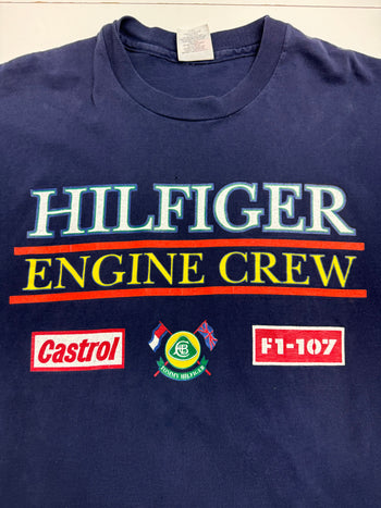 (XL) Vintage 90s Tommy Hilfiger Formula 1 Tee Navy