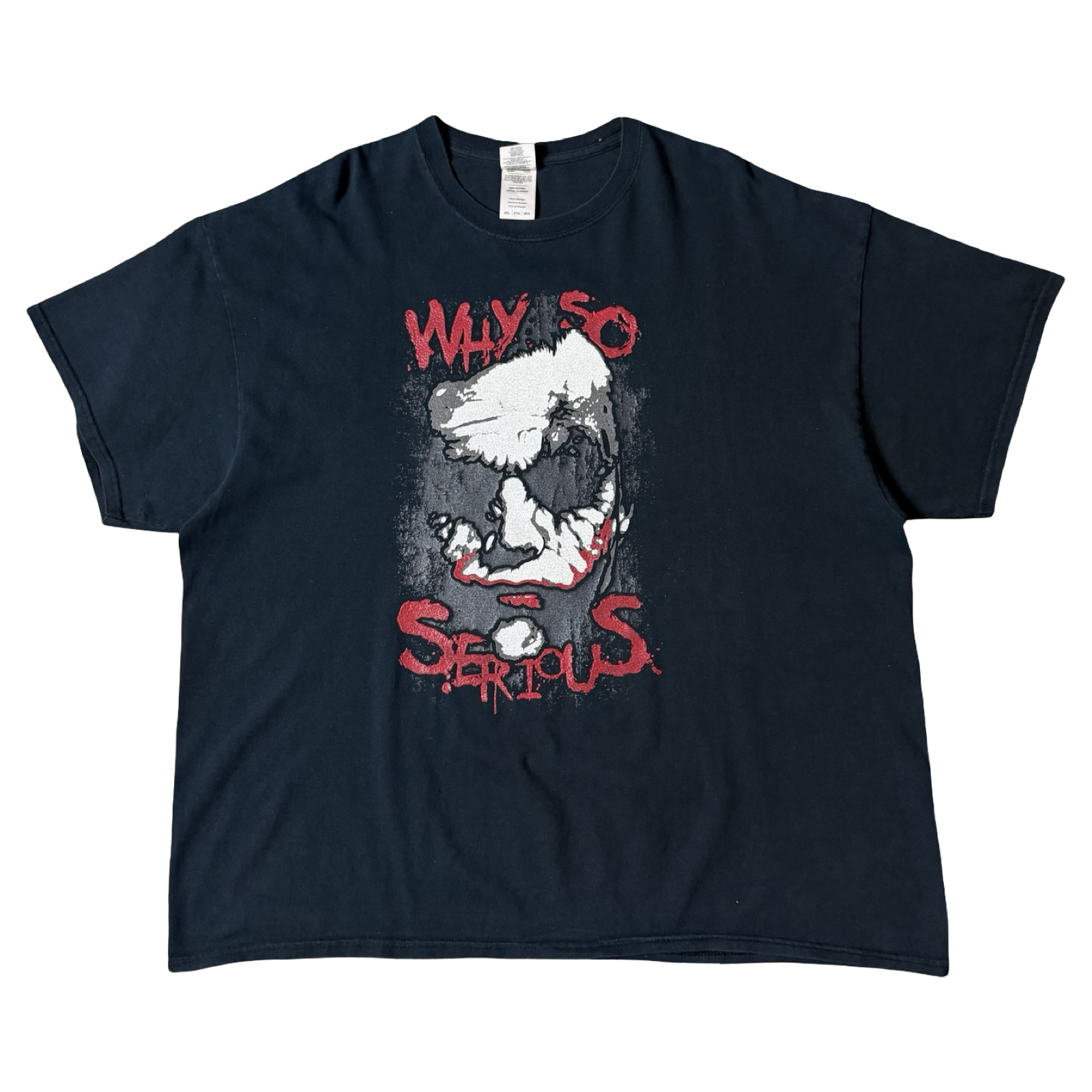 Y2K Joker Face “why so serious?” Tee Black