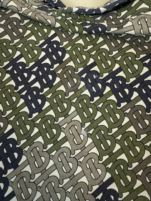 Burberry Monogram Print Hoodie Green (USED) | Vitnage Clothing Store Canada