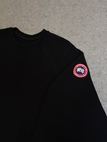 Canada Goose Huron Logo Sweatshirt Black (USED)