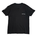Chrome Hearts Sleeve Script Multi Cross Pocket Tee Black
