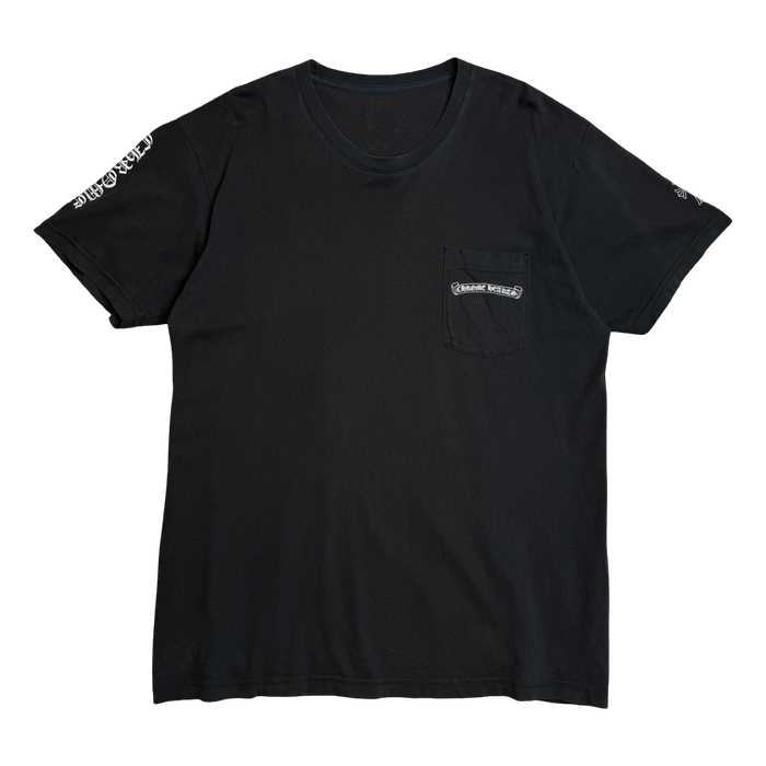 Chrome Hearts Sleeve Script Multi Cross Pocket Tee Black | Vitnage Clothing Store Canada