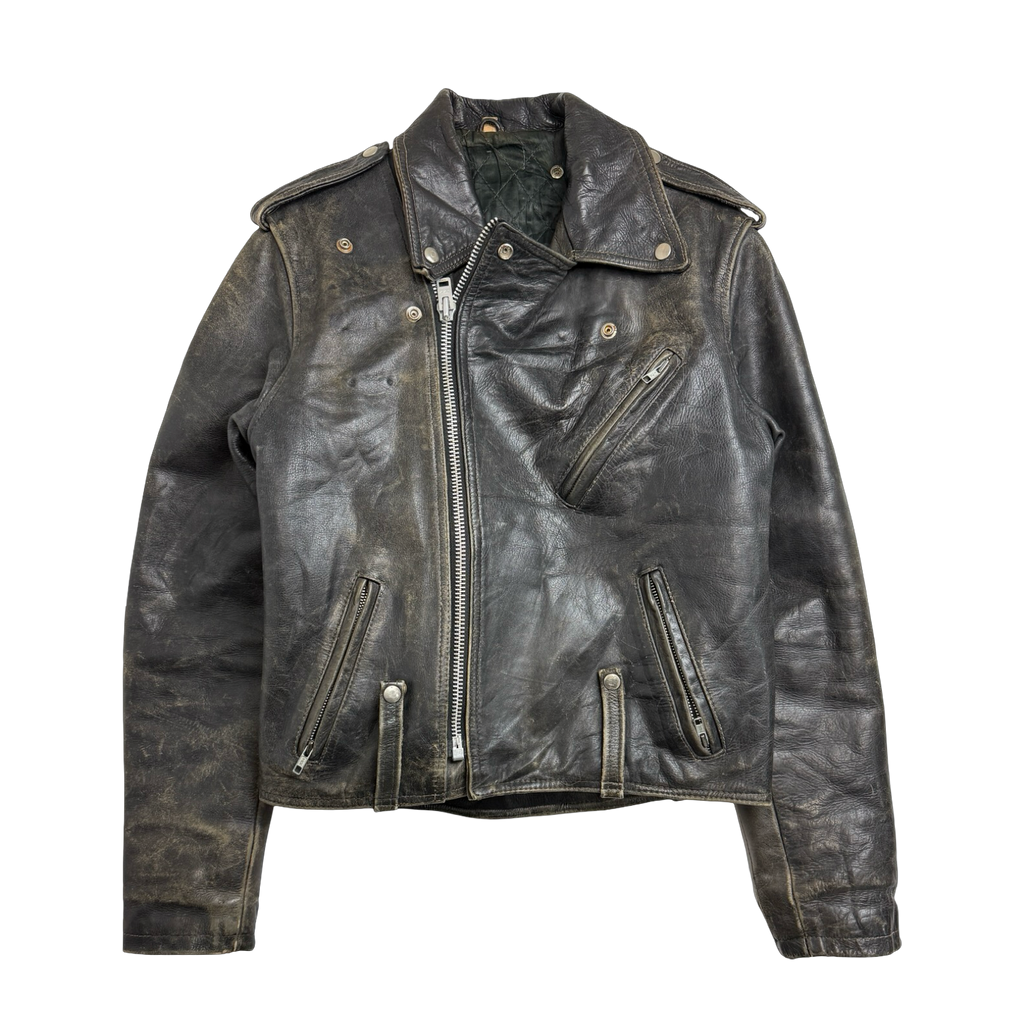 Vintage Harley Davidson Biker Leather Jacket