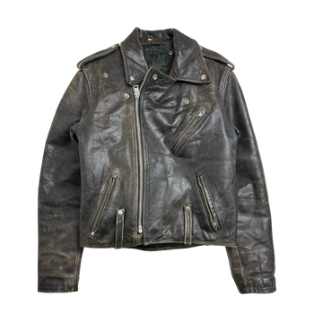Vintage Harley Davidson Biker Leather Jacket